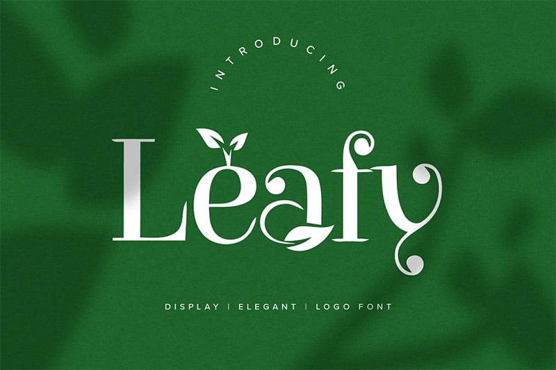 Leafy  - Organic Font