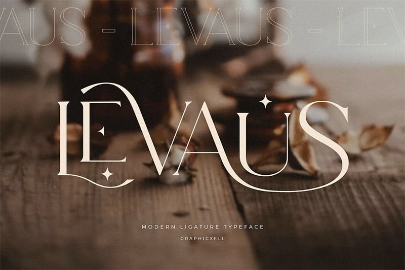 Leavaus. An OpenType Font.