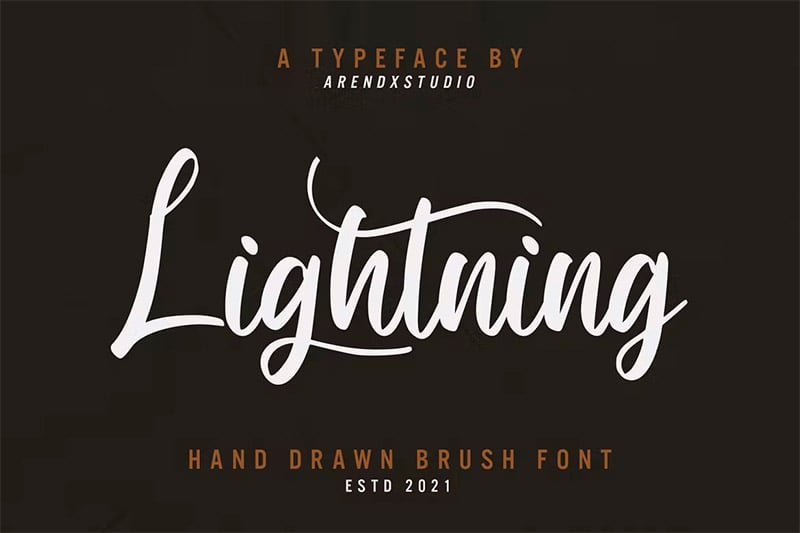 Lightning Hand Drawn Font