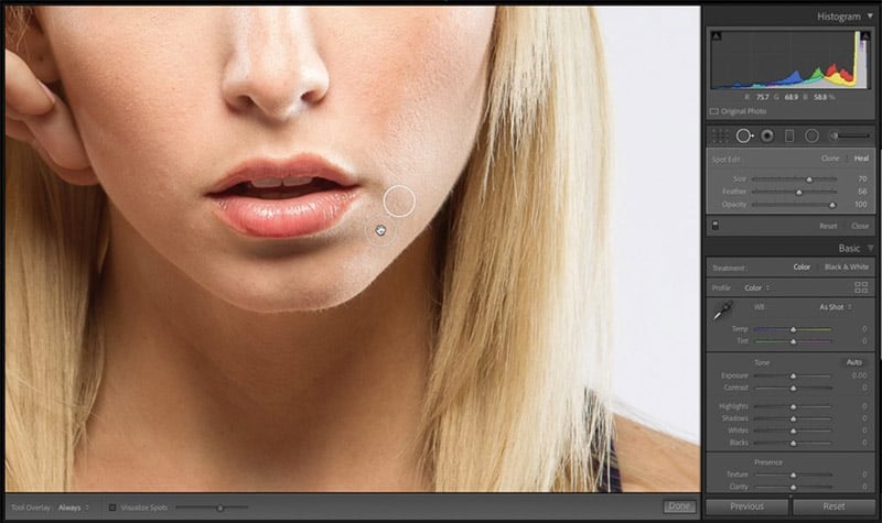 Quick Lightroom Portrait Retouching Trick