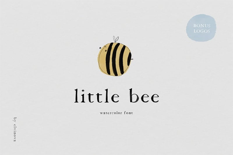 Little Bee - Kid's Watercolor Font