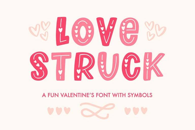 31 Best Heart Fonts (Romantic, Love Typefaces)