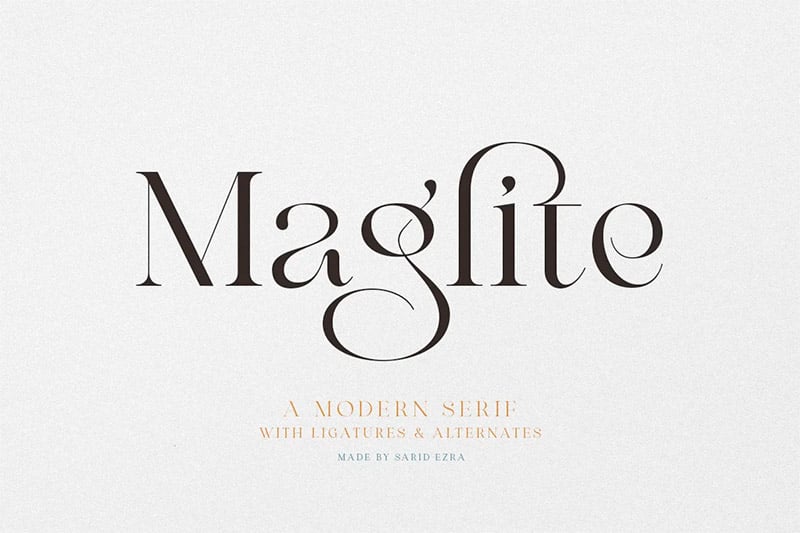 Luxurious Fonts - Maglite