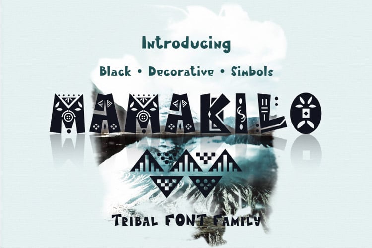 Mama Kilo Tribal Font Family