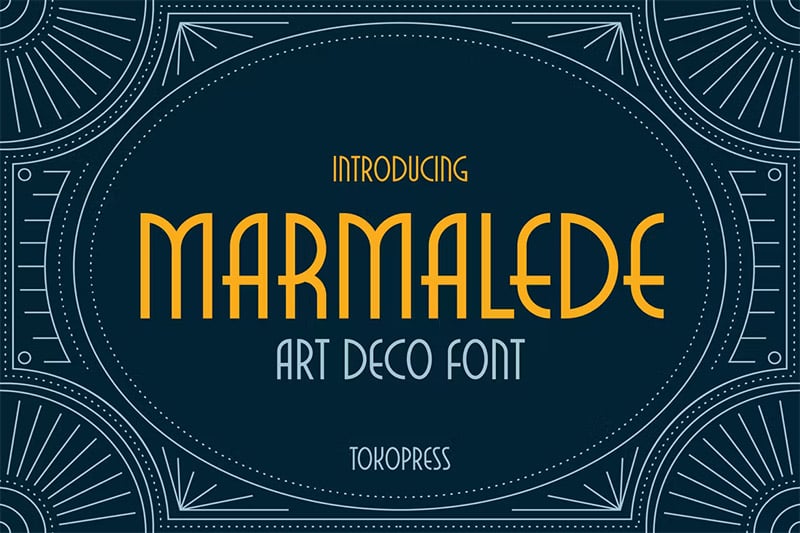 Marmalede - Art Deco Font