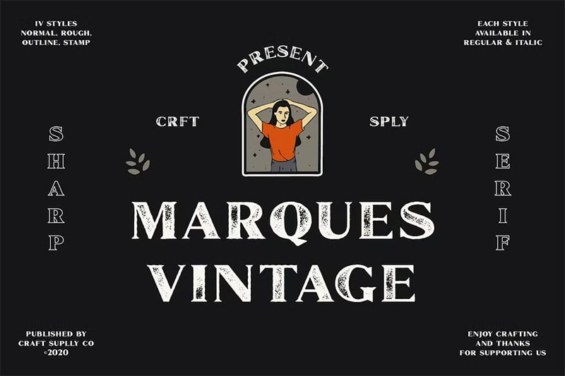 Marques Vintage Font Family