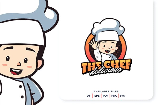 The Chef - Logos with Mascots