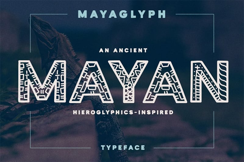 Mayaglyph - Ancient Mayan Aztec Font