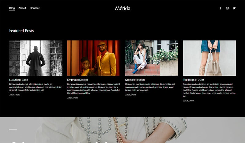 Best Squarespace Templates - Merida