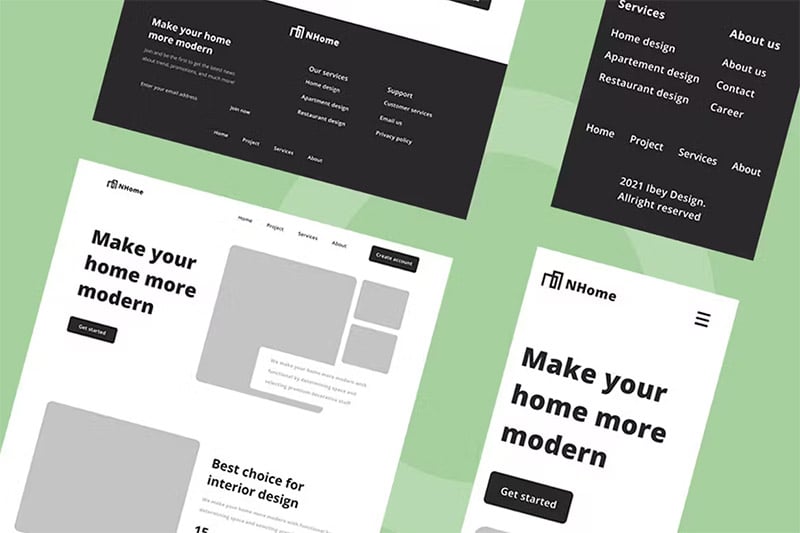 Medium Fidelity Wireframe