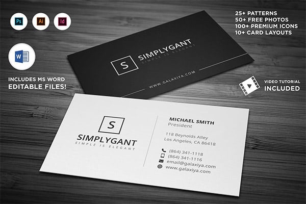 Simple Minimal Business Cards