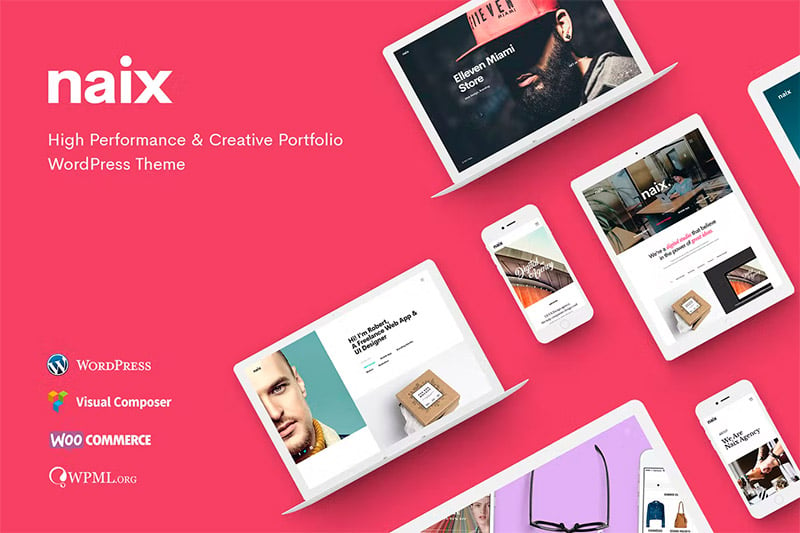 Naix WordPress Portfolio Theme