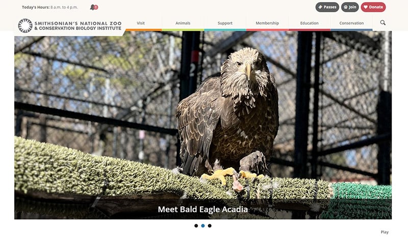 Smithsonian's National Zoo Website