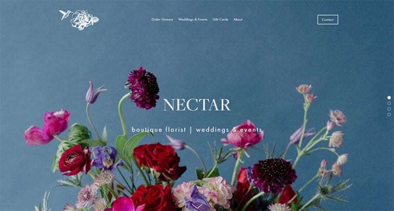 Nectar Flower Shop Website