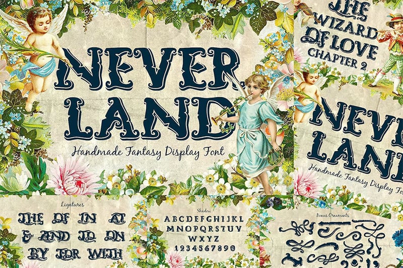 Neverland - Whimsical Display Font