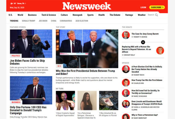 Newsweek's Website