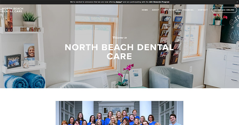 North Beach Dental Care Website