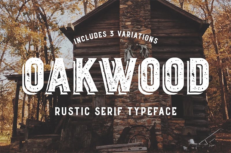 Oakwood - Rustic Serif Typeface