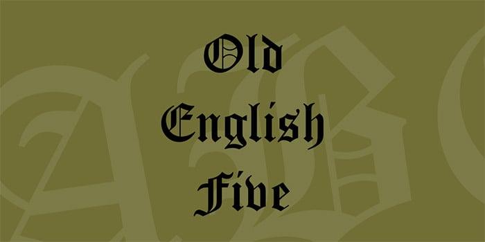 Old English Five Font