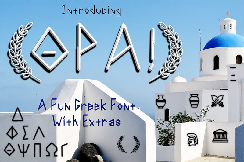 Opa - Fun Greek Font