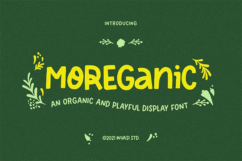 Organic Fonts - Moreganic