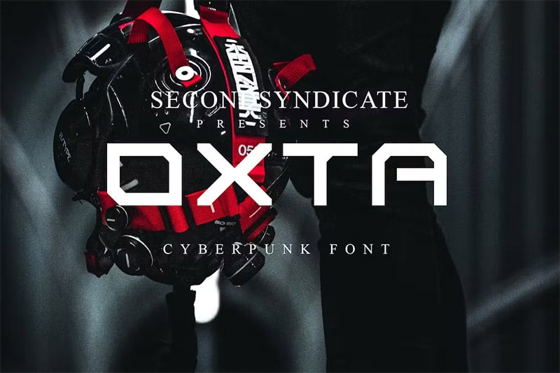 Oxta - Cyberpunk Font