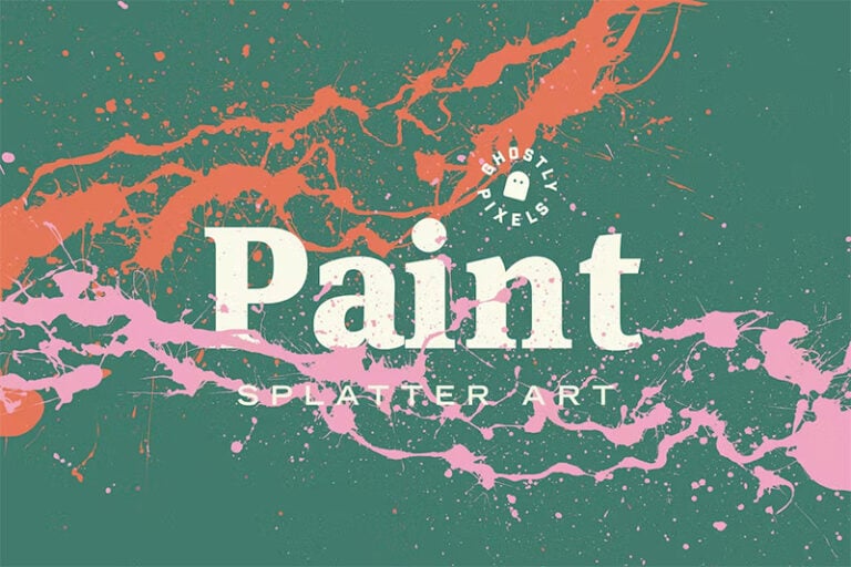 Paint Splatter Backgrounds and Textures for Creative Designs