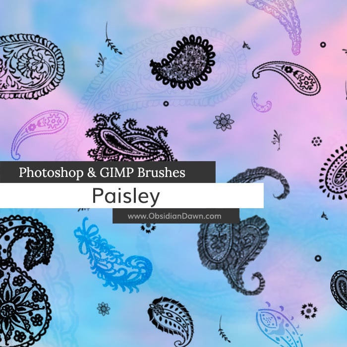 Paisley GIMP Brushes