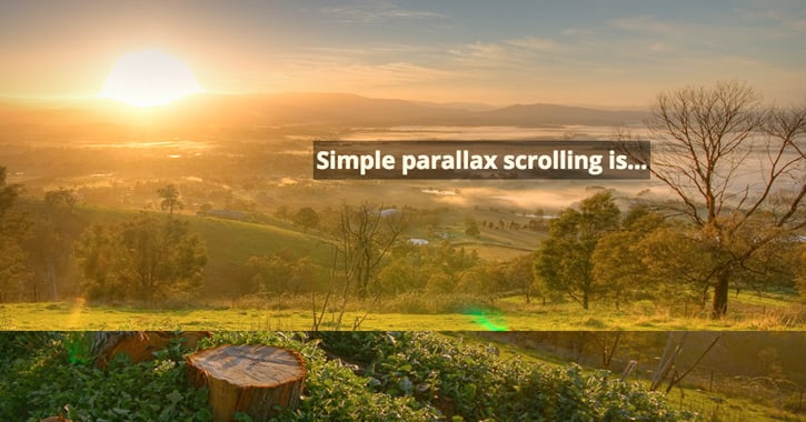 Simple parallax scrolling tutorial