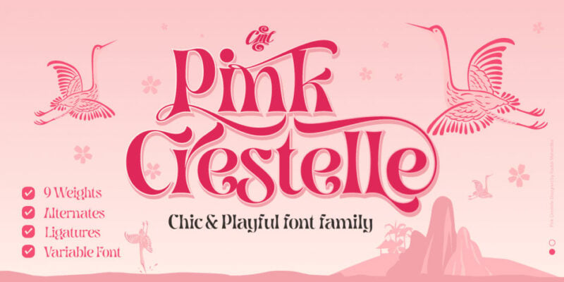 Pink Crestelle