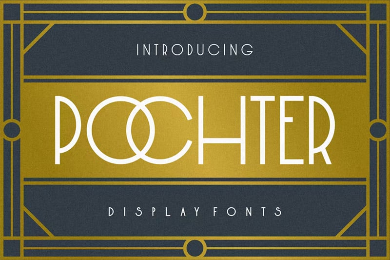 Art Deco Fonts - Pochter