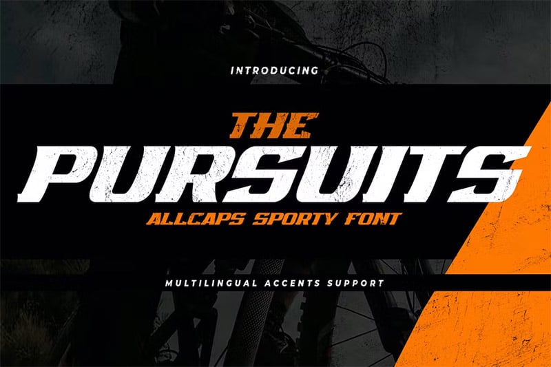 The Pursuits - All-Caps Sporty Font