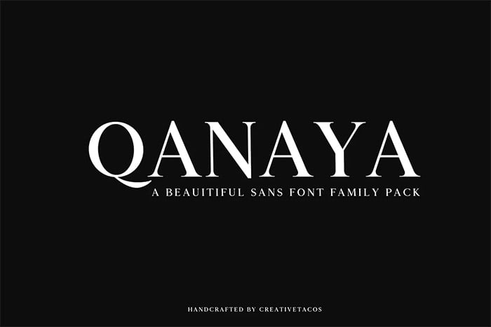 Qanaya - Modern Font