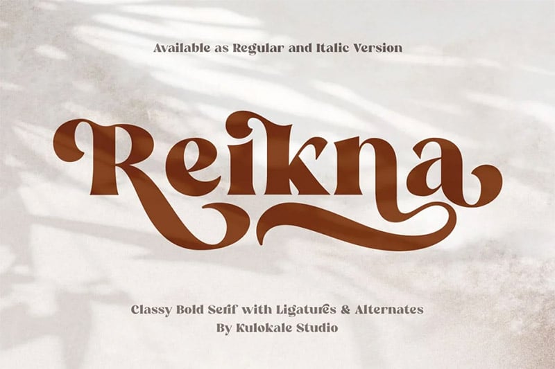 Reikna - Classy Thick Serif