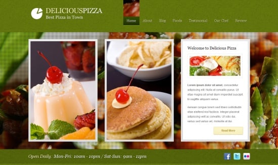 Delicious Restaurant WordPress Theme