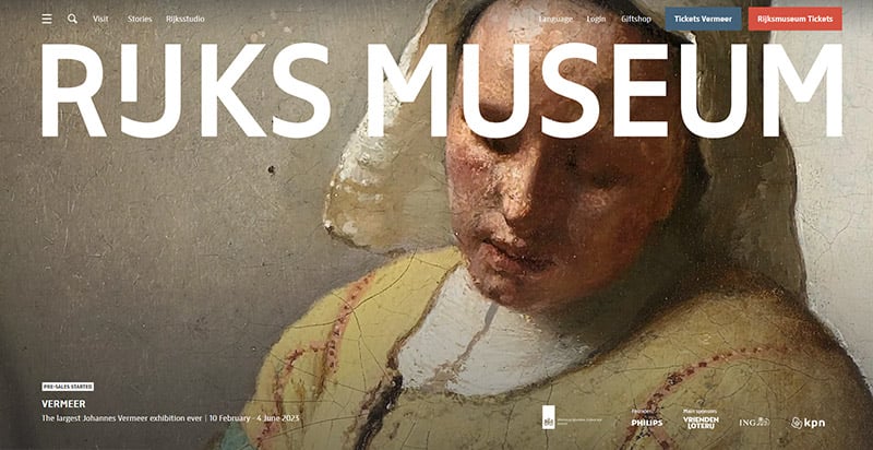 Rijks Museum Website