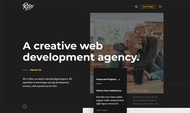 Rise Design Agency Website