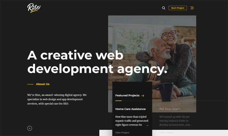 Rise Design Agency Website