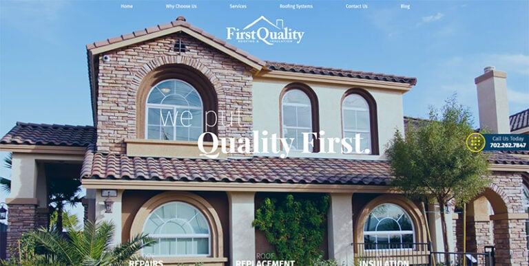 First Quality Roofing Website