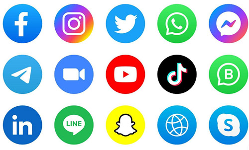 Round Social Media Icons