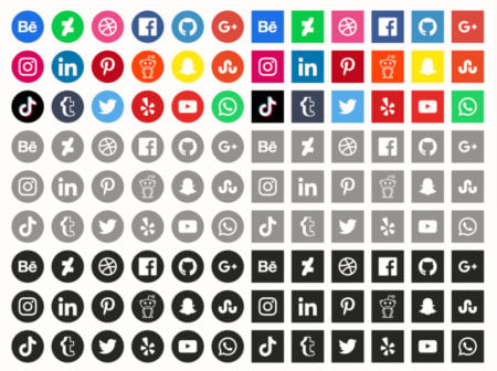 Free Social Media Icons by Vecteezy