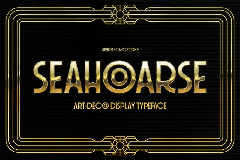 Best Art Deco Fonts - Seahoarse