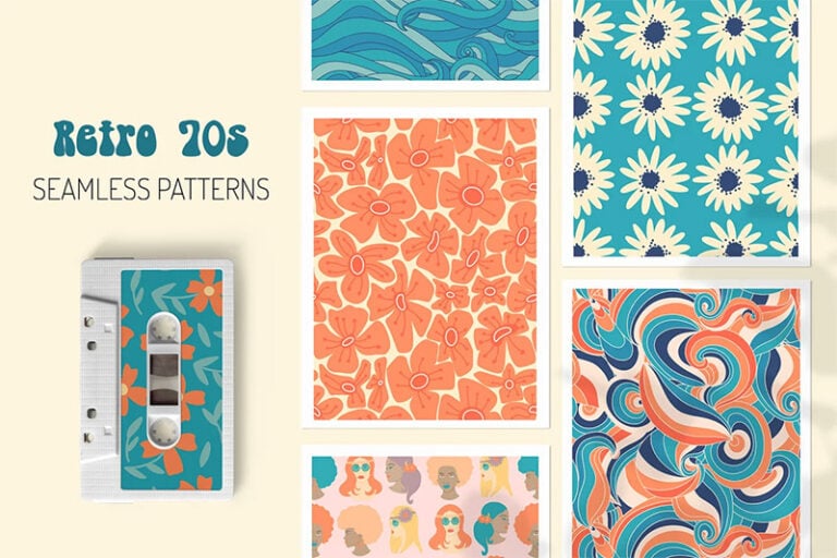 ’70s Patterns and Backgrounds for Your Retro Designs