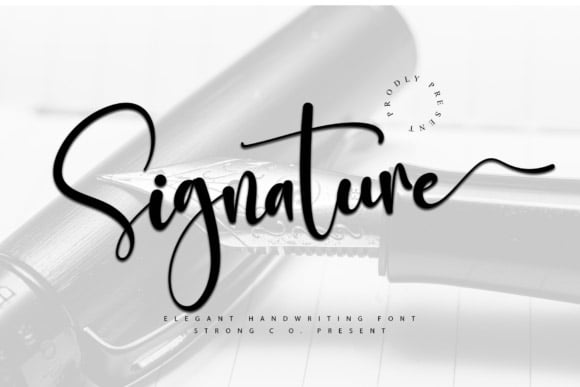 Signature Font