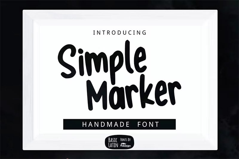 Simple Marker Font