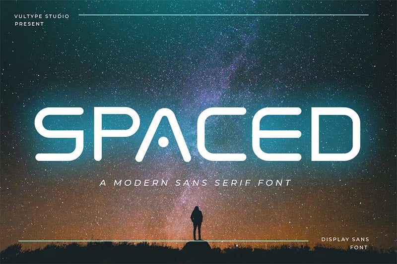 Spaced - Future Display Font