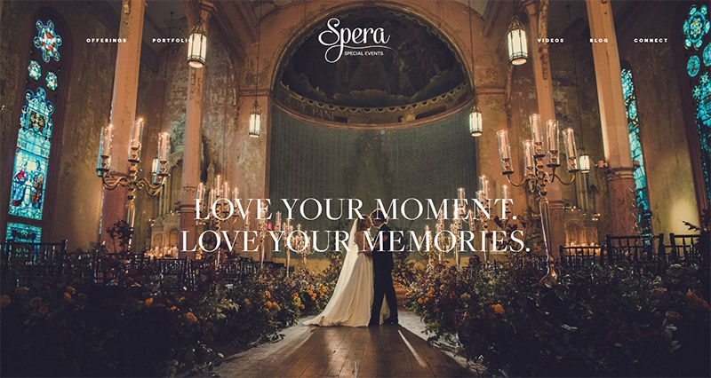 Spera Special Events Website