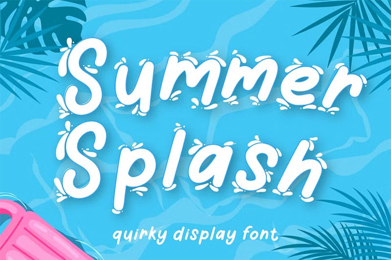 Summer Splash - Water Font