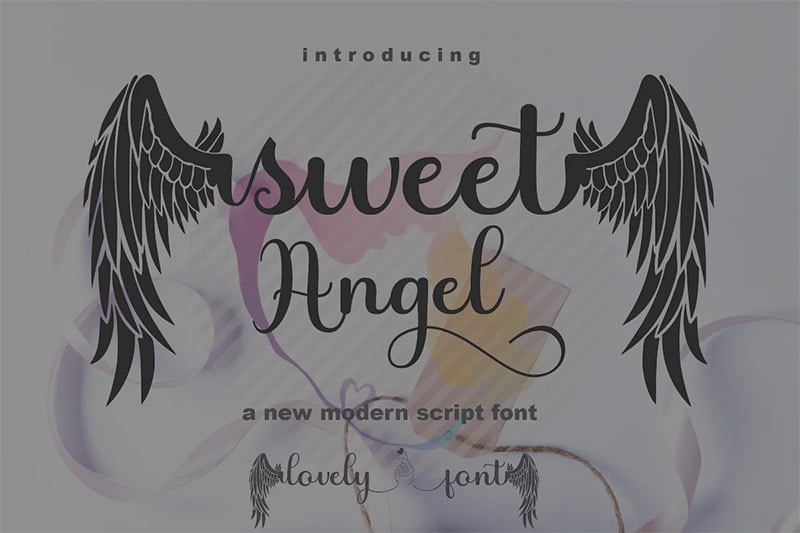 Angelic Fonts - Sweet Angel