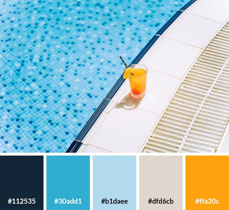 Swimming Pool - Summer Color Palette